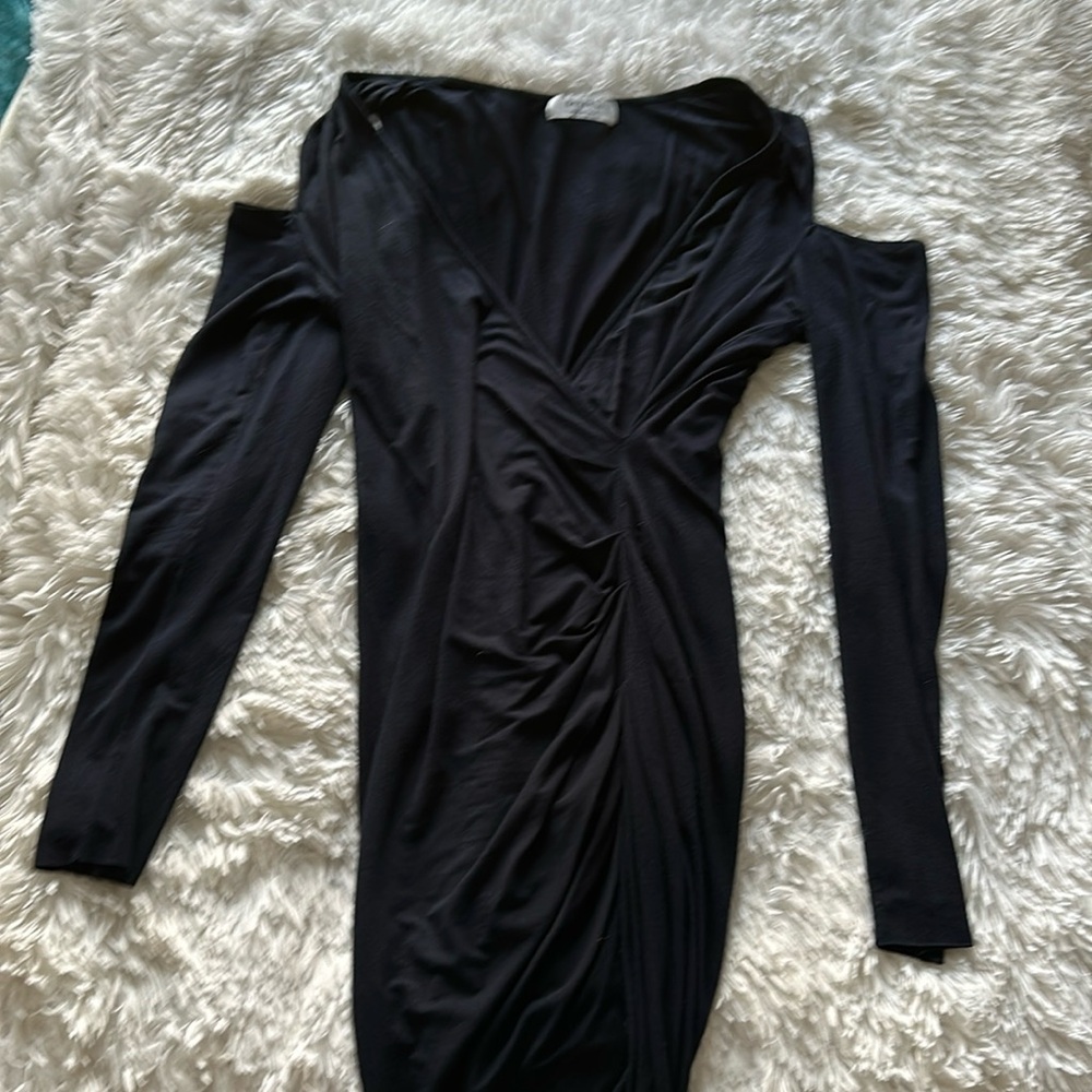 Tight navy dress